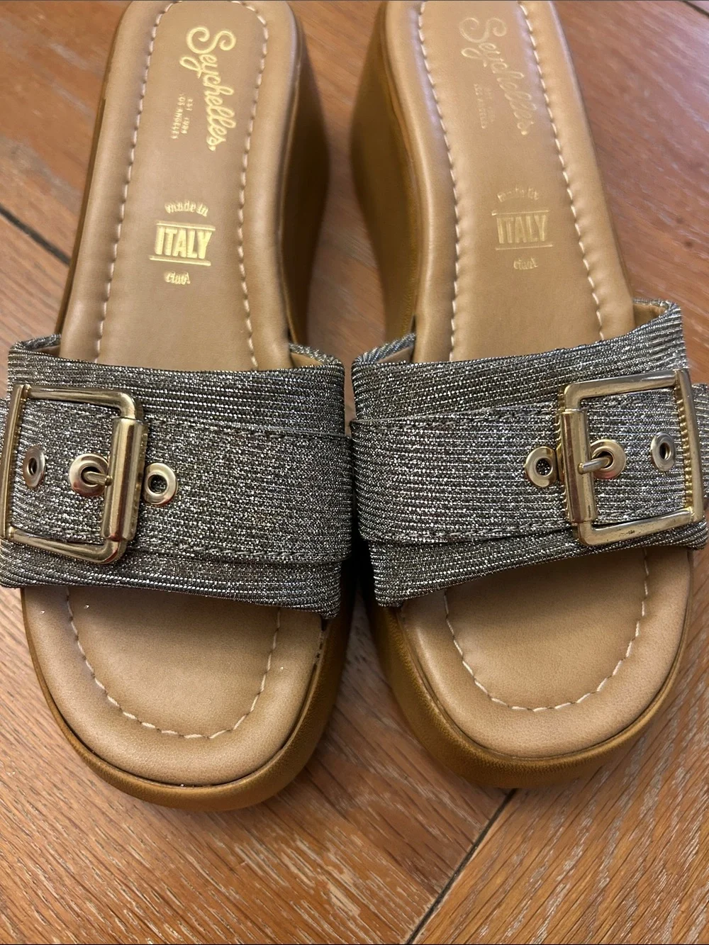Seychelles Cherry Platform Slide On Sandals